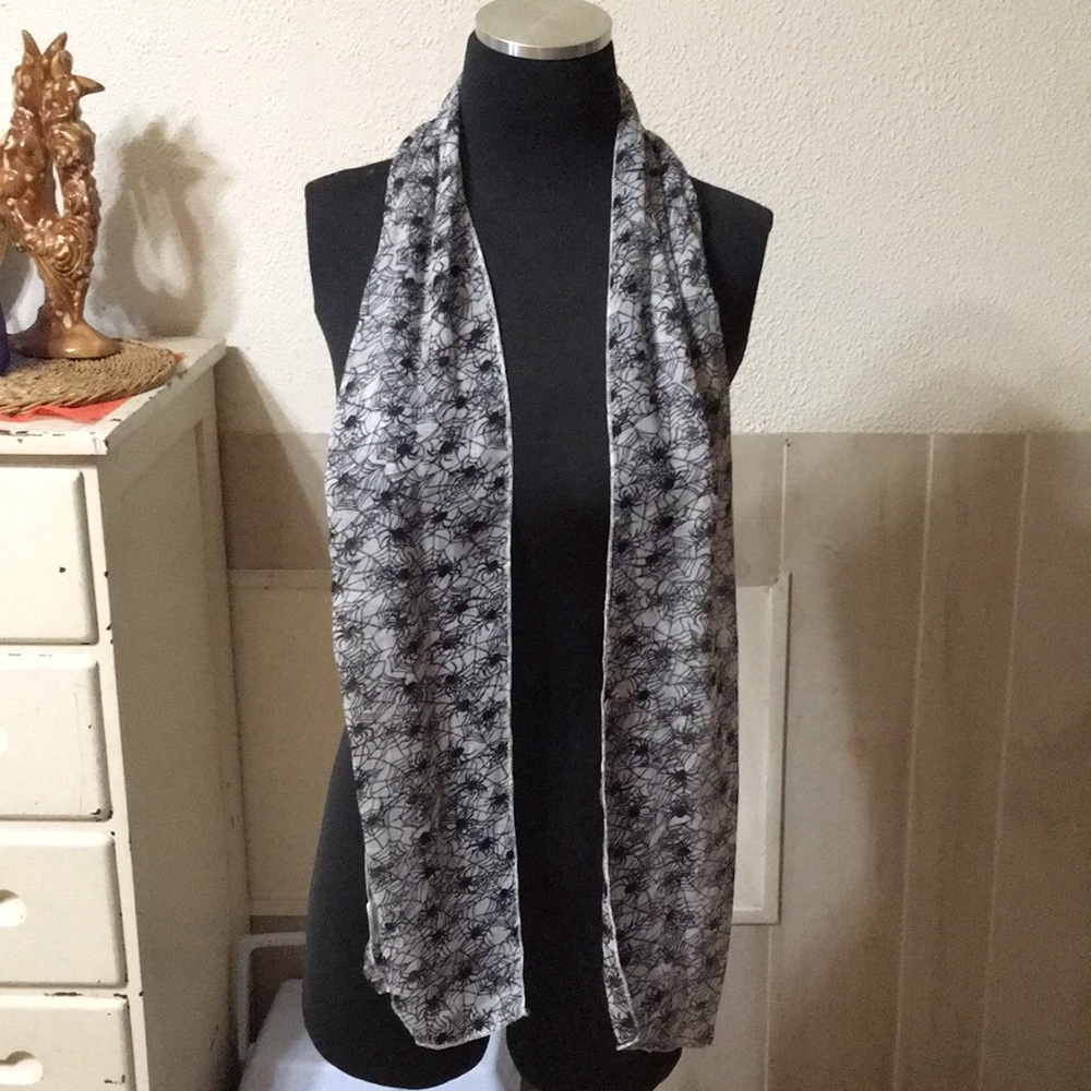 Halloween Spider Web Scarf